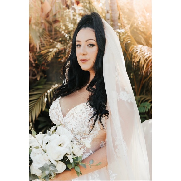 Viero Bridal “Audree” Custom Wedding Dress with Lace Detail - Picture 5 of 8